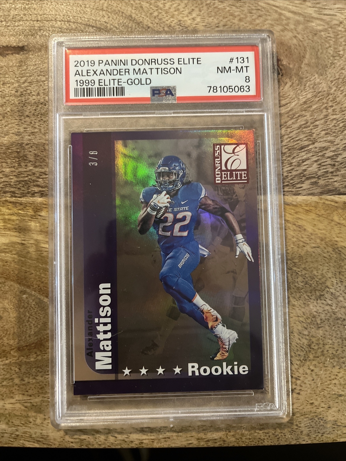 Alexander Mattison Panini Donruss Elite 1999 Elite #131 Gold