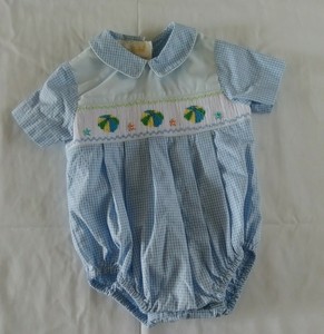 baby boy vintage romper