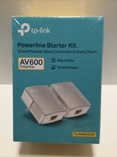 TP-Link AV600 Powerline Starter Kit White TL-PA4010 Plug And Play New In Box NIB