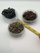 Natural Stone Beads Set - Black magnetic , Tiger's Eye  Unakite SR331 