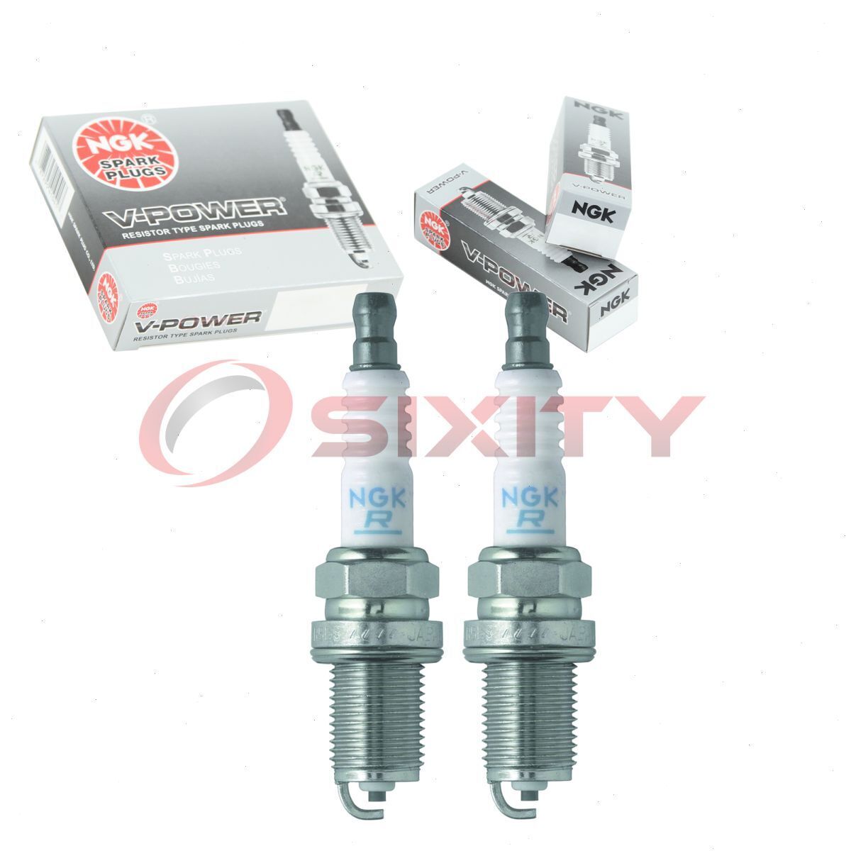 2 pc NGK 5424 BKR4E-11 V-Power Spark Plugs for K14PR-U11 FR9DCX FR10DX vo