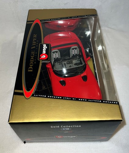Burago 1/18 Scale Red 1992 Dodge Viper RT/10 Cod 3325 - Picture 2 of 5