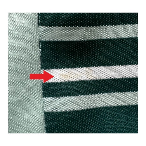 Vintage Ban-Lon Striped Shirt 60s Mint Green Mod Polyester Blouse - Womens Small - Picture 8 of 9