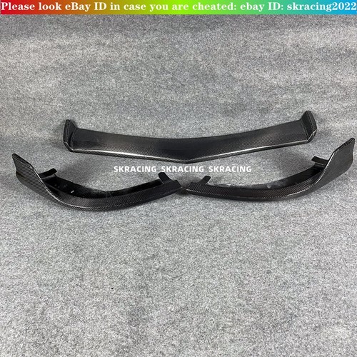 Real Carbon Fiber Front Bumper Spoiler Lip 3PCS For Mercedes Benz W218 CLS63 - Picture 11 of 15
