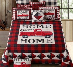 red truck comforter set