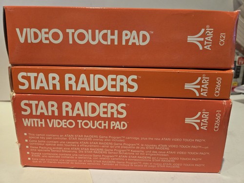 Atari 2600 STAR RAIDERS rare Game + Manual + Overlay + Touch Pad w/ Big Box, - Picture 13 of 16
