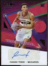 Isaiah Todd/99 Rookie 2021-22 Panini Recon True Potential Signatures Red #16 