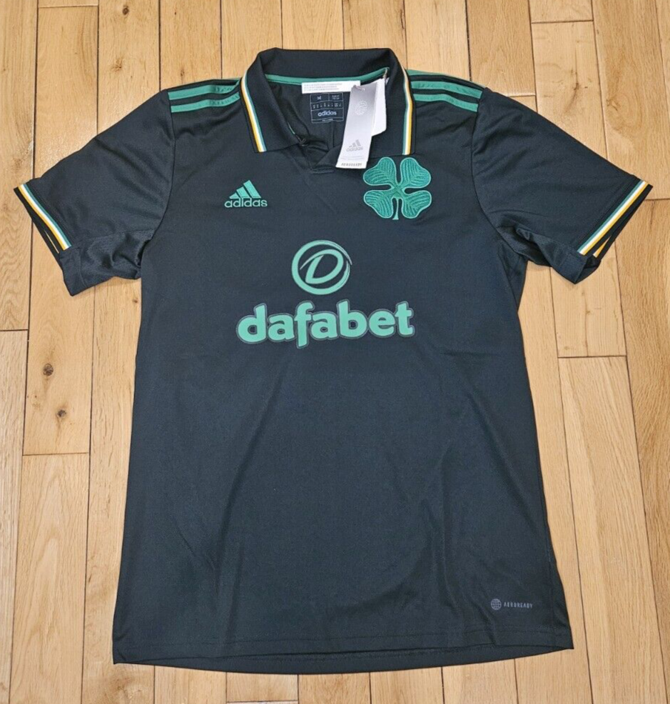 Adidas CELTIC F.C. Soccer Football Club Green Fourth Jersey