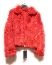 pelliccia in lapin colore rosa taglia 40/42