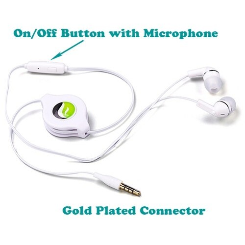 Headphones Retractable Earphones Hands-free Headset 3.5mm w Mic for Tablets - 第 4/6 張圖片