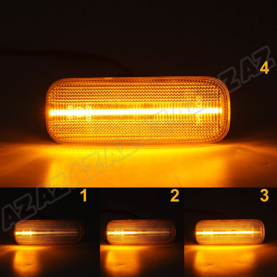 Dynamic LED Turn Signal Lights For Mercedes-Benz W163 ML320 ML430 ML55 AMG 99-03 Foto 2 de 4