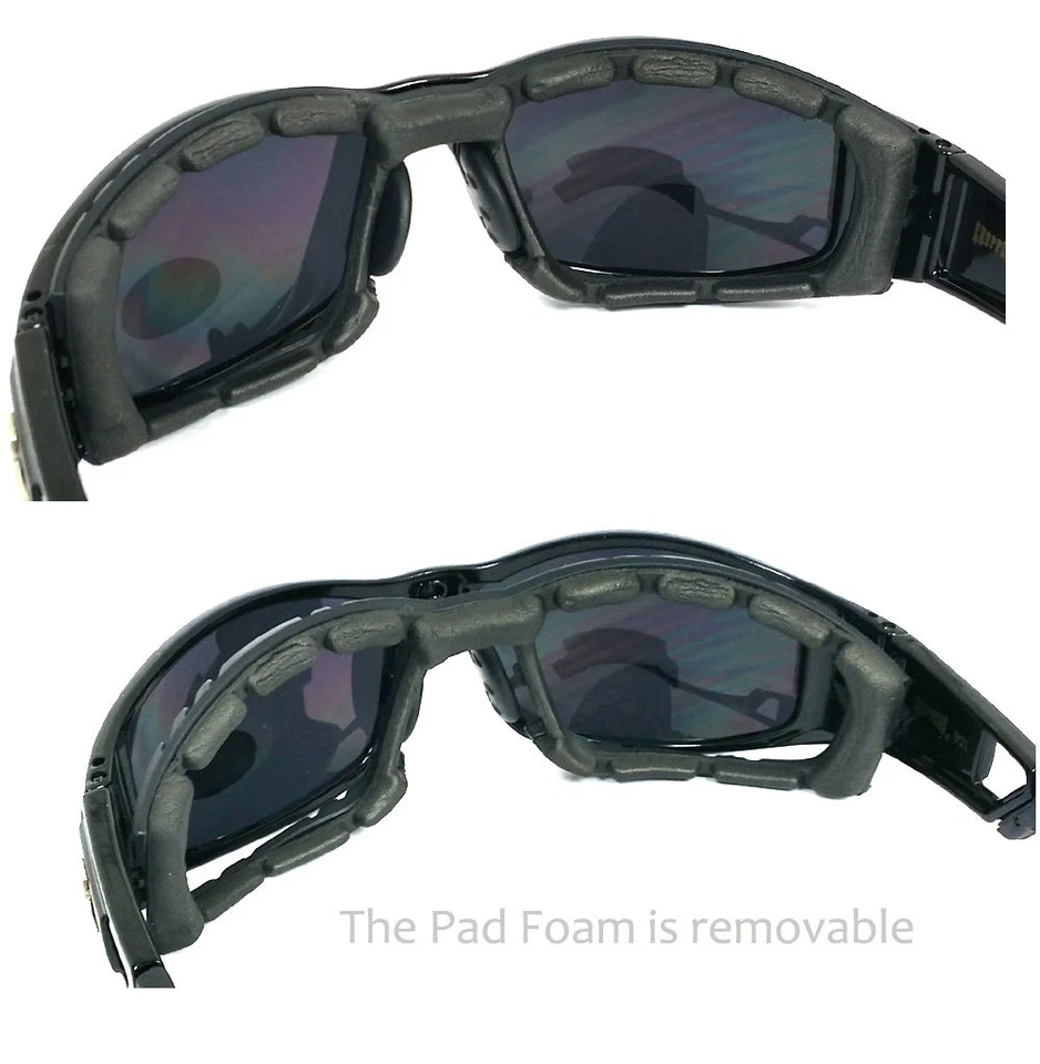 Nuevas gafas de sol Choppers Motor Bikers para hombre acolchadas de espuma - naranja mate C51 Foto 2 de 4