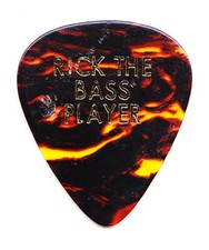 Eagles Joe Walsh Band Rick Rosas Bass Player Brown Guitar Pick - 1990 Tour