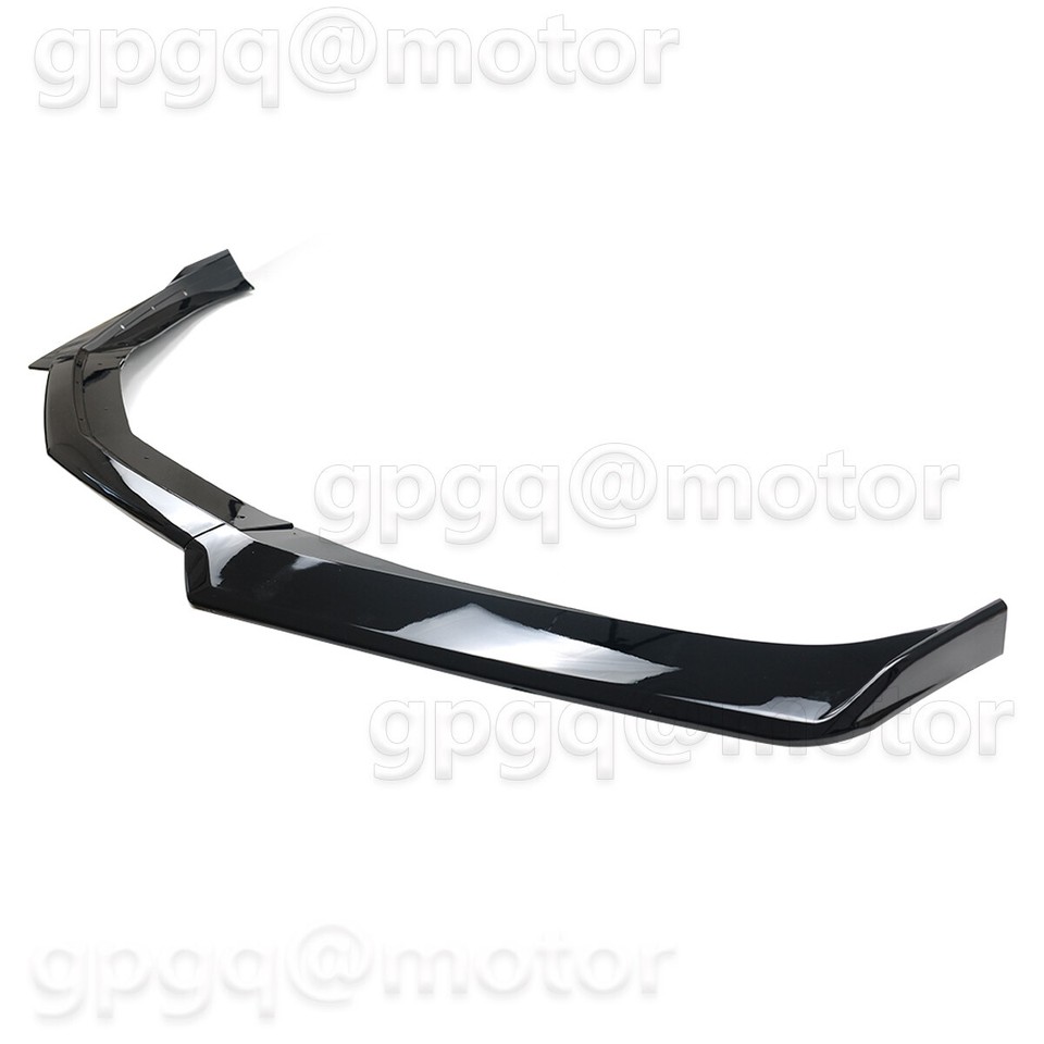 PANTED BLACK FRONT BUMPER SPLTTER SPOLER LP FT 10-13 CHEVY CAMARO