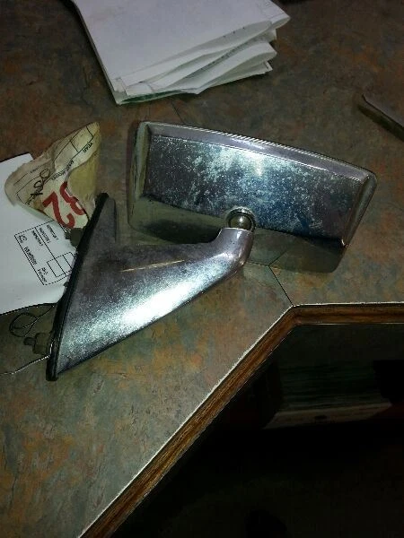 Driver Left Side View Mirror Manual Chrome Fits 81-85 ESCORT 675410 - Image 3 of 3