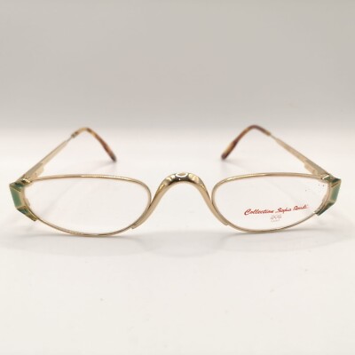Morel france Brille Collection Sophia Rossetti col 431 1509 oval 48/23 gold grün