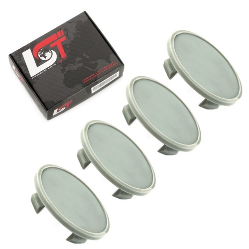 4X Capuchon De Moyeu Couvercle Cache De Jante Gris Ø 66Mm Pour DAIMLER - Photo 1/5