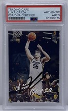 Luka Garza Signed 2021-22 Luminance Rookie Card Iowa Pistons PSA/DNA Slabbed