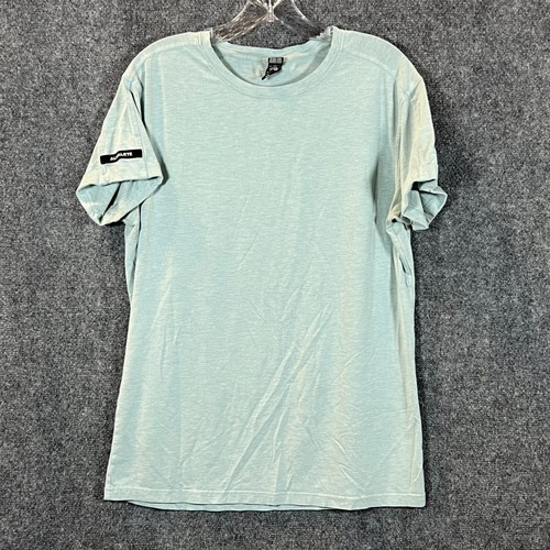 Alphalete Men’s Green Rolled Sleeve Muscle T-Shirt Gym Short Sleeve Size M
