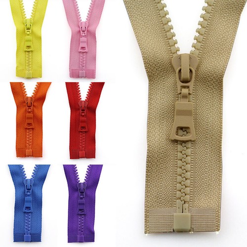 Open End CHUNKY Zip Size #5 Plastic Fastener Single Sided Zipper for Jackets Bag - Picture 6 of 21