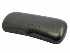 NEW Via Spiga Iridescent Blue Gold Hard Clamshell Eyeglasses Case