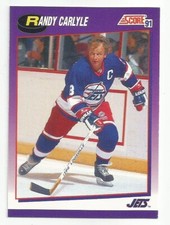 RANDY CARLYLE 1991-92 SCORE CARD NM-MT CONDITION
