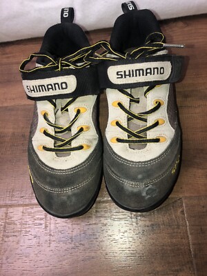 Chaussures de vélo de montagne homme Shimano SPD gris noir SH-M037