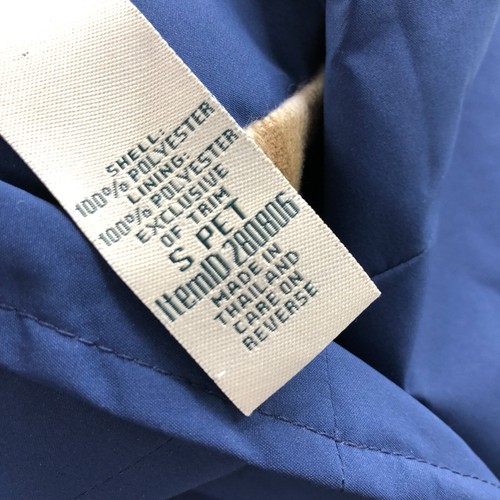 Lands End PS Small Petite Blue MINT Womens Button Rain Coat Jacket - Picture 14 of 17
