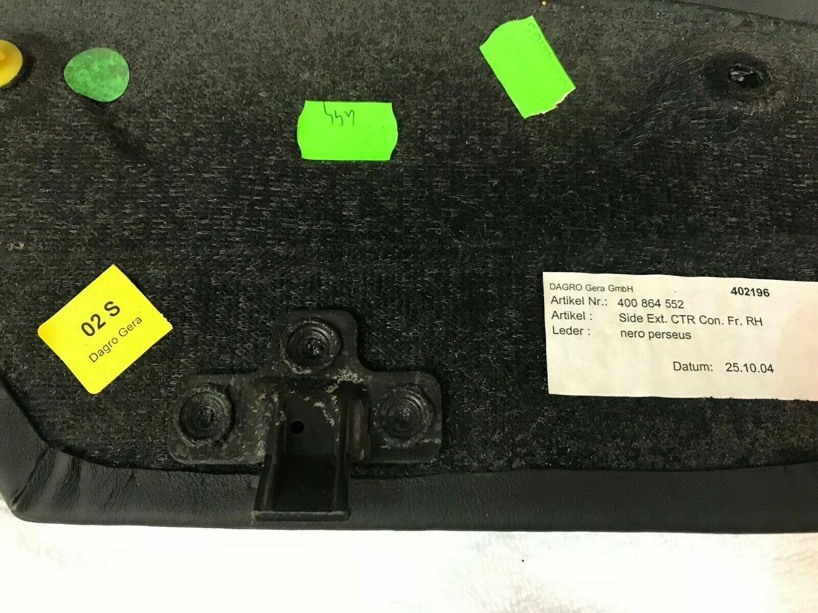 LAMBORGHINI GALLARDO INTERIOR PASSENGER RIGHT SIDE TUNNEL COVER OEM 400864552