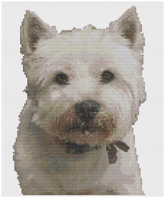 Cross Stitch Pattern by Florashell - West Highland Terrier Dog