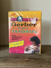 Gerber Tropical Tesoros 100 Count Pre-Sterilized Disposable Bottles Inserts