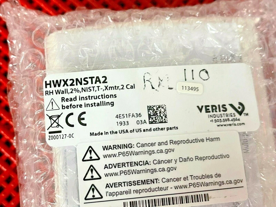 Sensor de humedad serie HW Veris HWX2NSTA2 Foto 4 de 4