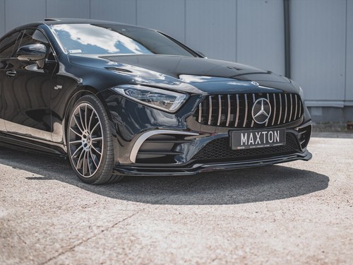 Front Diffuser Splitter V3 Maxton Design Gloss for Mercedes Cls Amg Line C257 - Picture 4 of 5