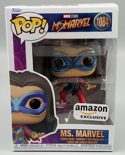 Funko Pop! Marvel Disney + Ms. Marvel #1084 - Amazon Exclusive w/ Protector