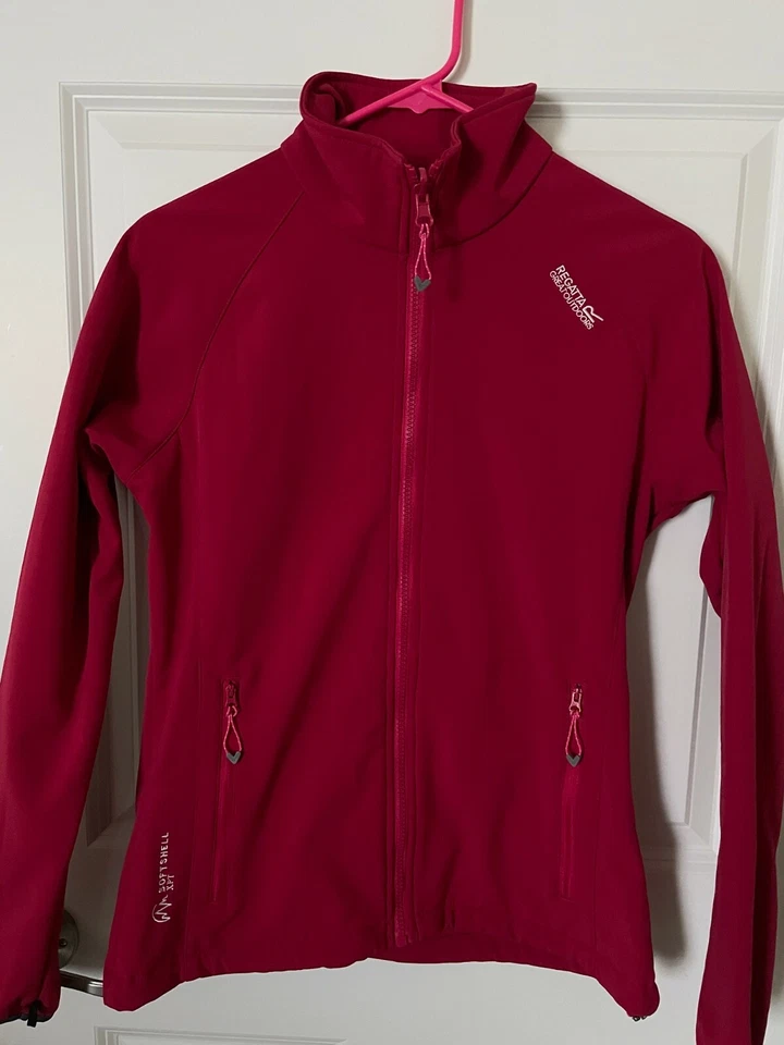 REGATTA WOMENS LADIES 3 IN 1 WATERPROOF COAT / JACKET AQUA/DARK PINK SIZE 10 - Image 3 of 4