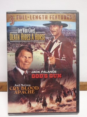 God s Gun, Cry Blood Apache, Death Rides A Horse 3 Full Length Features, DVD,
