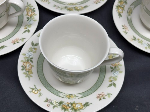 Royal Doulton "TONKIN" #TC1107 ~ England ~ Set of 4 ~ Cups & Saucers ~ 2 7/8" - Picture 4 of 10