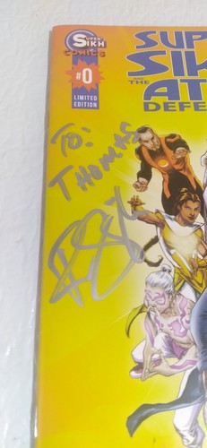 RARO CÓMIC SUPER SIKH #0 FIRMADO POR RAVI SINGH, EDICIÓN LIMITADA - Imagen 3 de 7