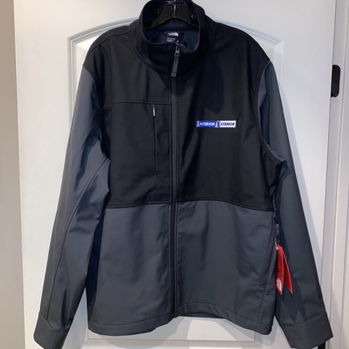 Chaqueta The North Face Castle Rock Soft Shell para hombre gris asfalto talla 2XL logotipo