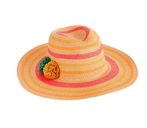 coral floppy hat