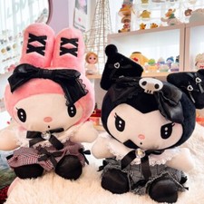 1pcs Rare Sanrio Midnight Kuromi My melody Black Dress Doll Stuffed Plush Toy
