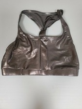 Double Platinum Dancewear Child L large Dance/Sports Bra Top Silver