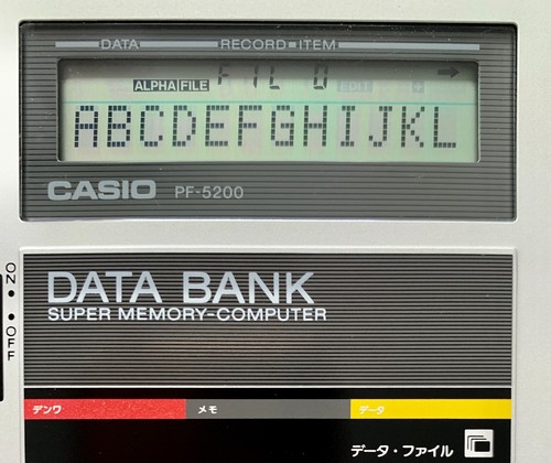 Casio PF-5200 Japanese electronic organizer CIB / RARE! - Bild 3 von 8