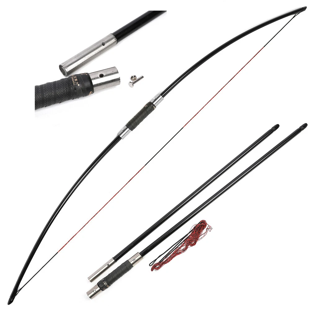 20-120lbs Traditional Longbow 65" Takedown English Straight Bow Archery Hunting