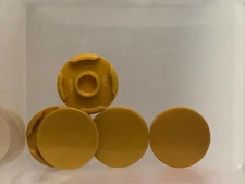 LEGO Parts - Pearl Gold Tile 2 x 2 with Bottom Stud Holder - No 14769 - QTY 5