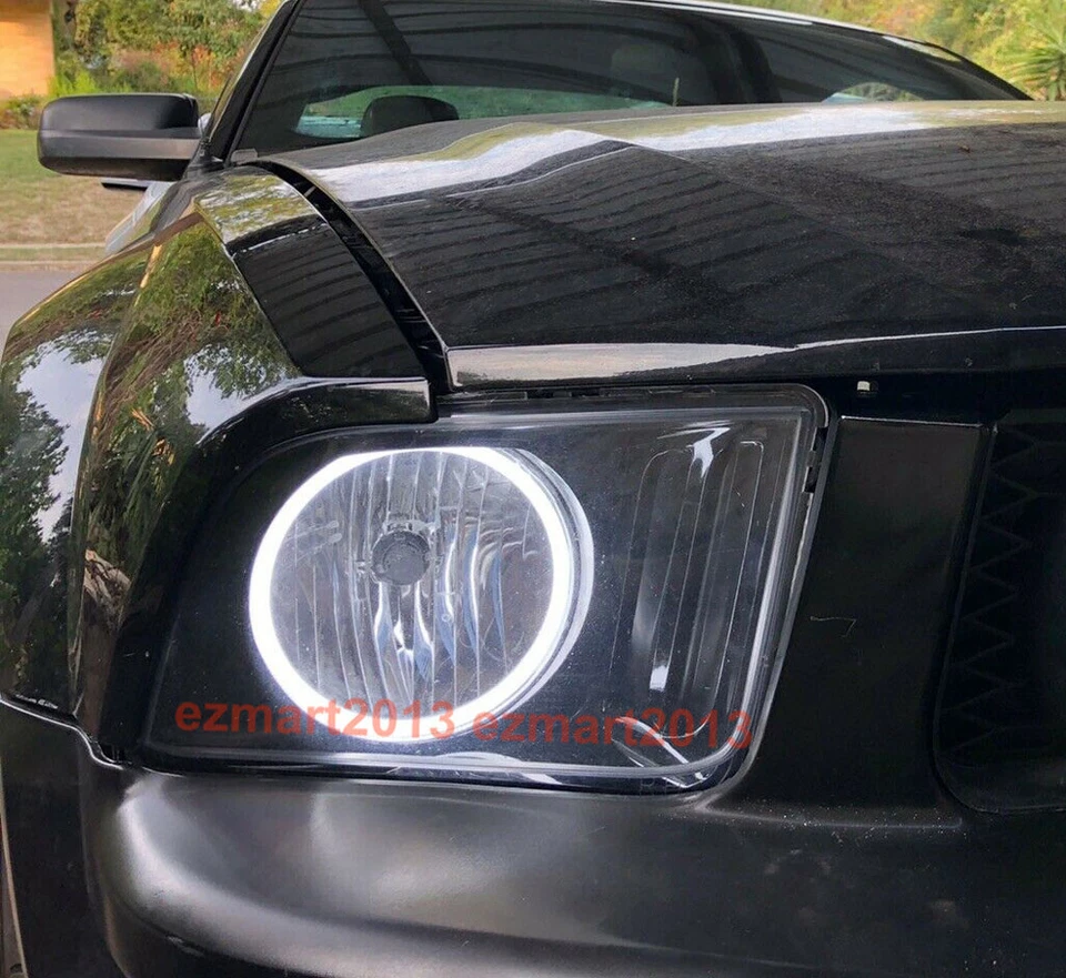 for Ford Mustang GT 05-09 headlight fog Dream color Chasing RGB halo ring Flow - Imagem 2 de 4