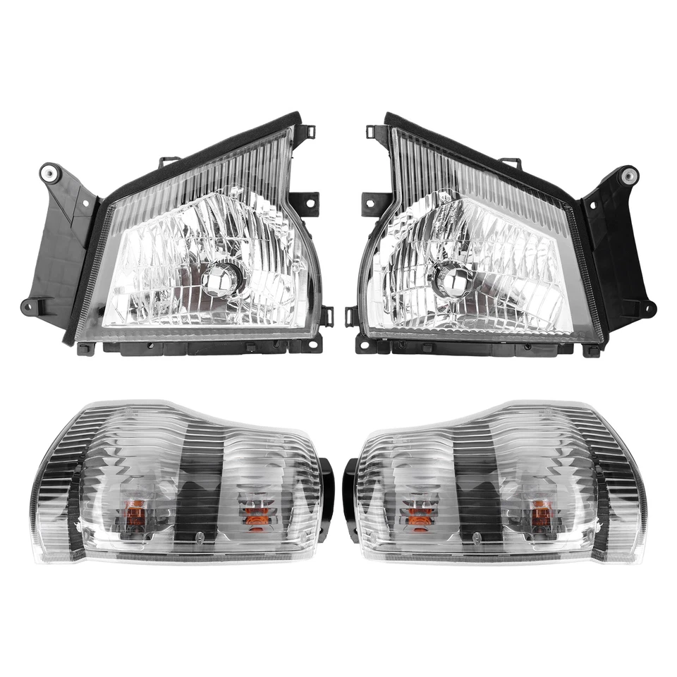 For 2004-2007 Isuzu NPR NQR 05-07 GMC W-4500 Headlights+Corner Lights Set 4PCS Foto 3 de 4