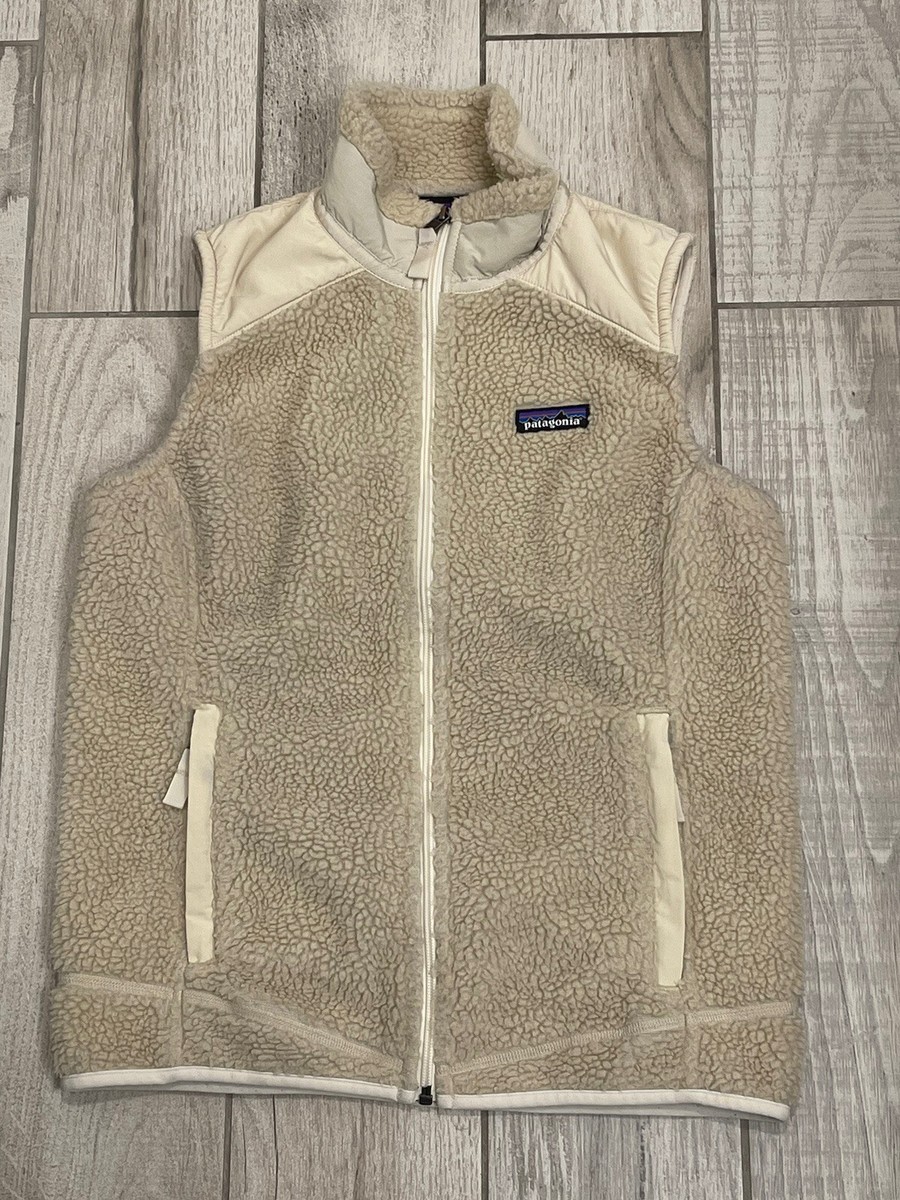 Patagonia Retro-X Vest Women's Medium Cream Sherpa Deep Pile Patagonia Retro-X Vest Women's Medium Cream Sherpa Deep Pile