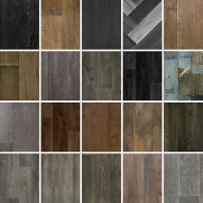 Dark Wood Effect Vinyl Flooring Samples Lino Kitchen Bathroom CHEAP Vinyl