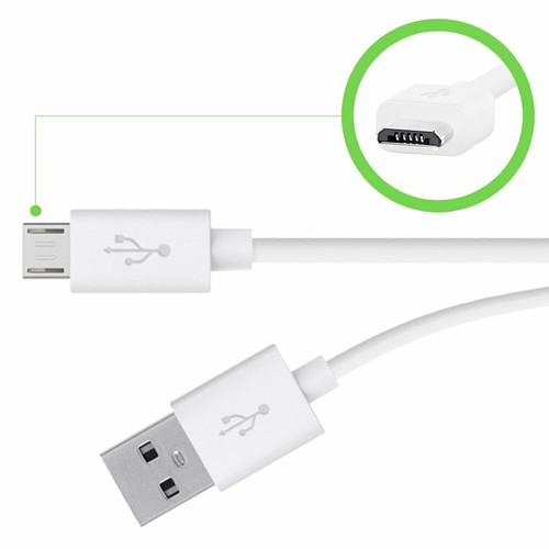 Lot 1-5 CABLE CHARGEUR MICRO USB Huawei PSMART 2019 pour Samsung A10 S5/6/7 J4 - Afbeelding 5 van 7